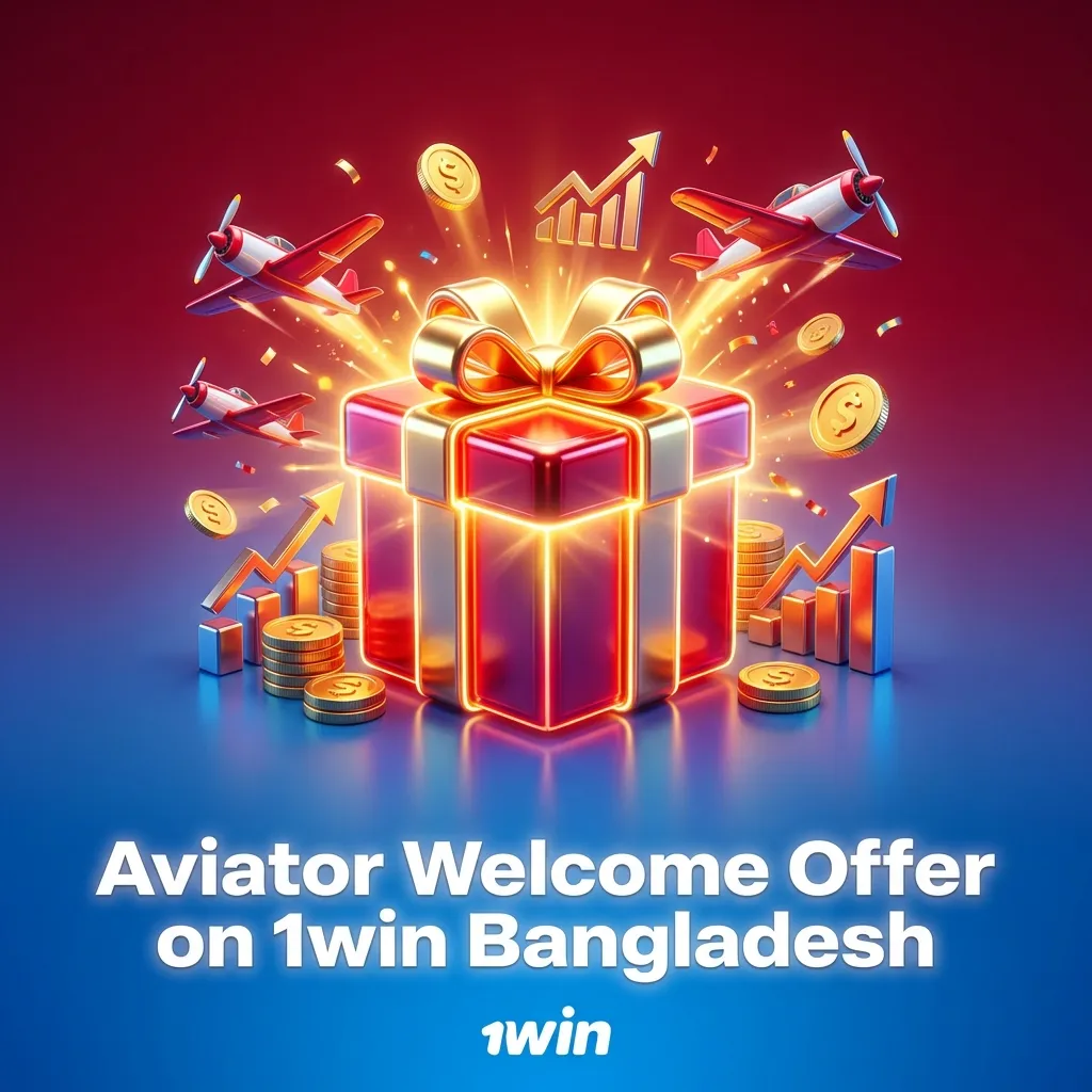 1win Bangladesh casino welcome bonus interface showing 500% deposit boost offer for Aviator game players