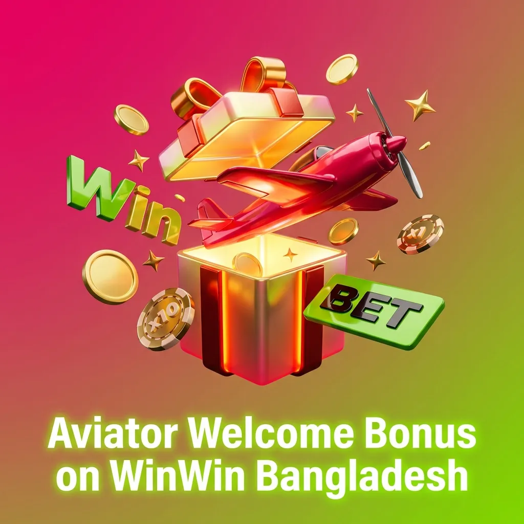 WinWin Bangladesh 100% welcome bonus up to ৳20,000 for new Aviator casino players with ৳500 minimum deposit requirement.