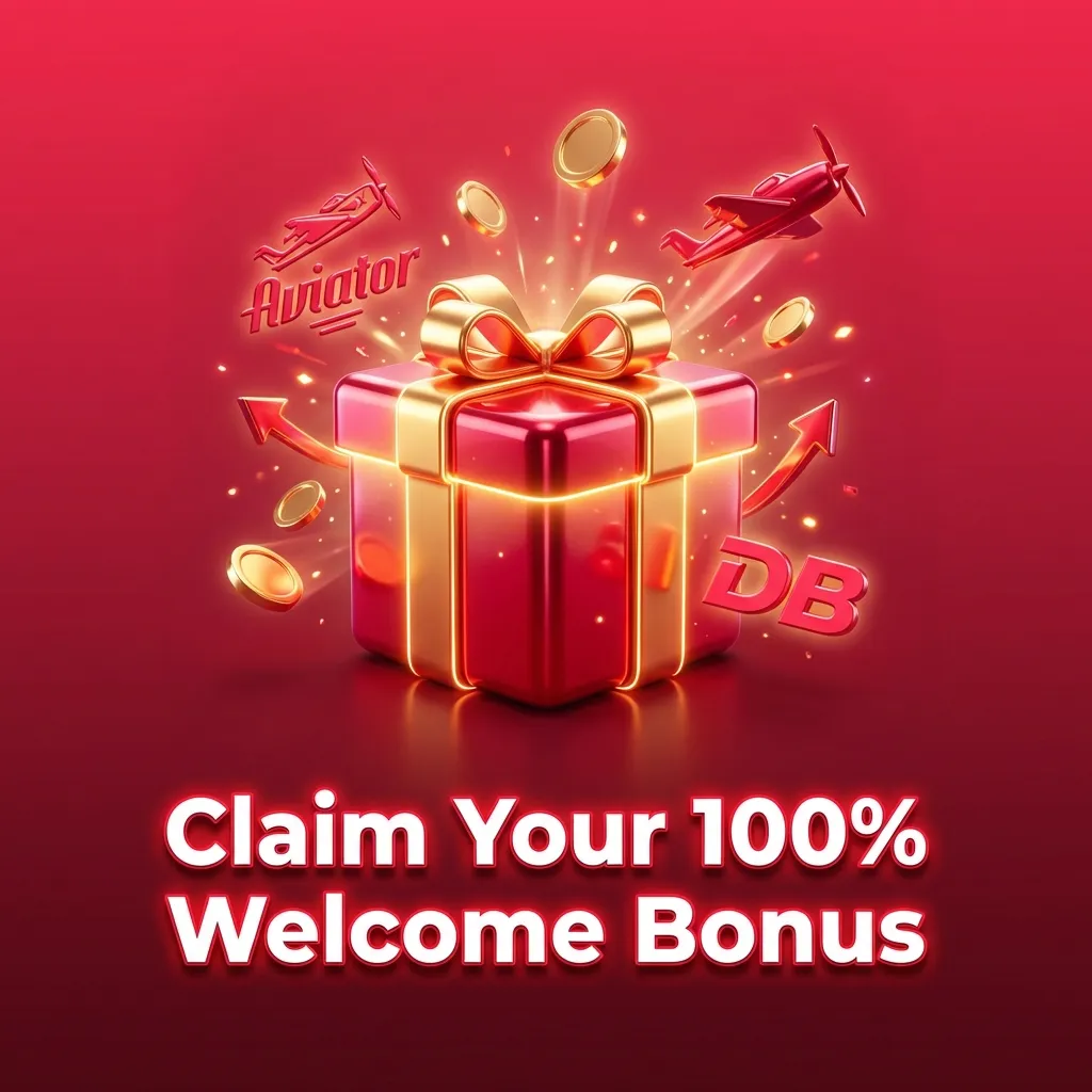 DBbet 100% welcome bonus up to ৳10,000 for new Aviator players with ৳100 minimum deposit and 30x wagering requirement.