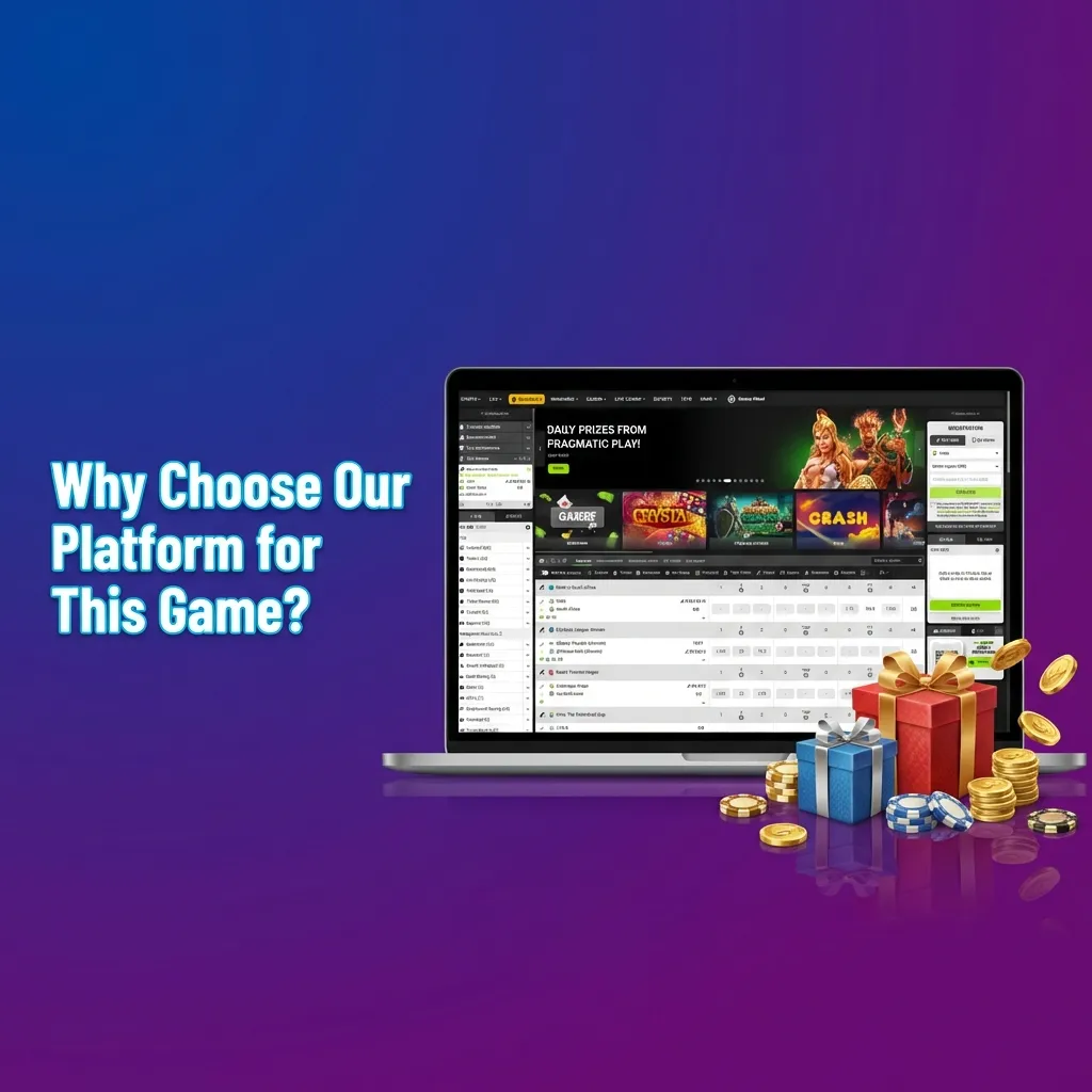 Gaming platform features including live chat, statistics dashboard, high RTP rate, and instant withdrawal options